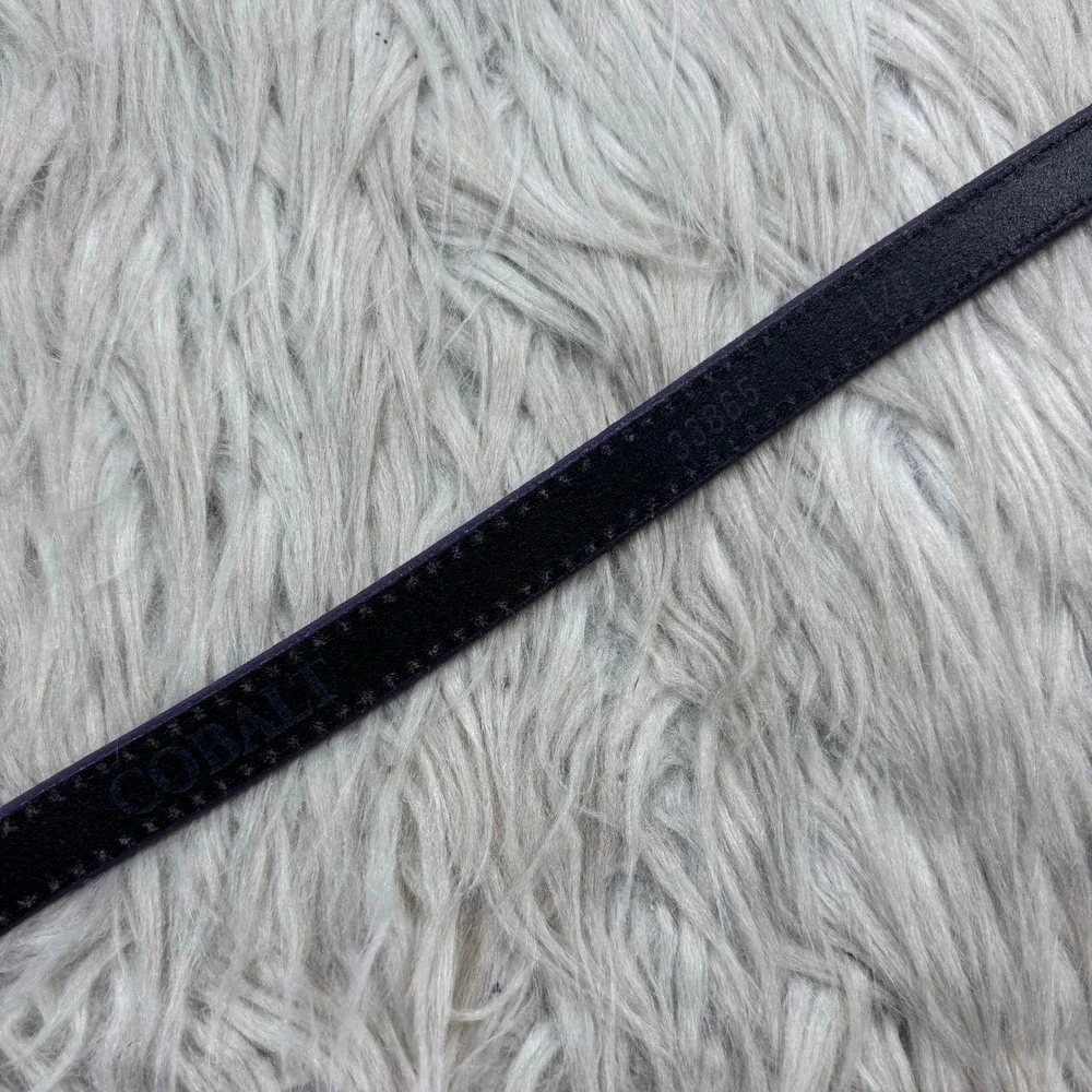 Cobalt Women's L Purple Leather Skinny Belt Artsy Boho Classic Waist Whimsigoth
